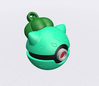 BULBASAUR POKEBALL KEYRING