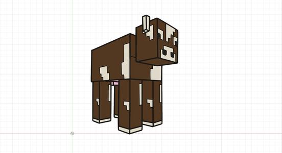 minecraft cow wall plaque