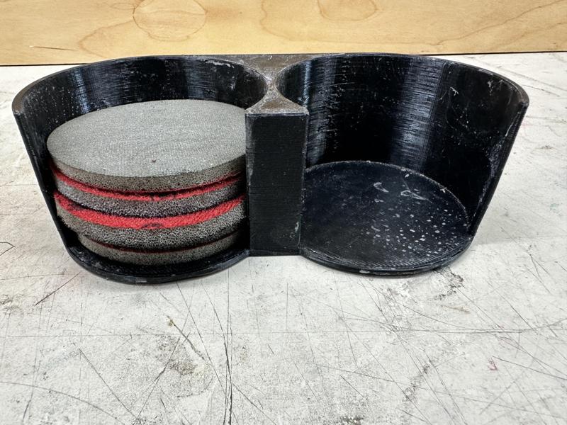 Sandpaper holders for 2" or 3" disks