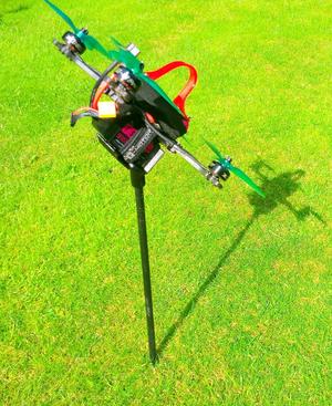 Drone racing launch stand
