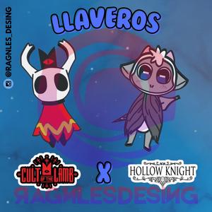 Hollow Knight x Cult of the Lamb keychains