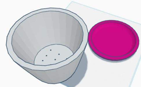 Flower pot and bowl