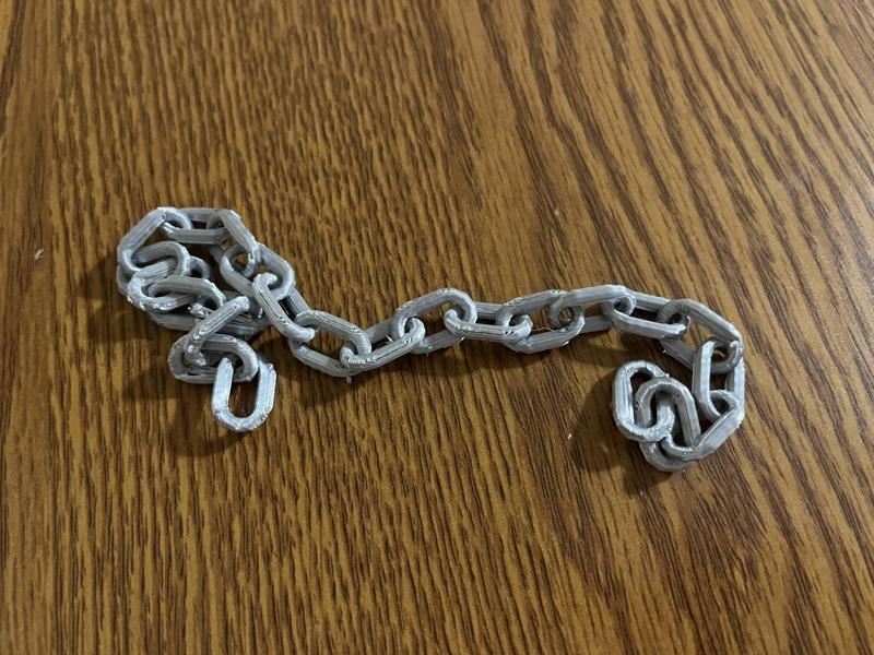 The metallic Chain fidget toy
