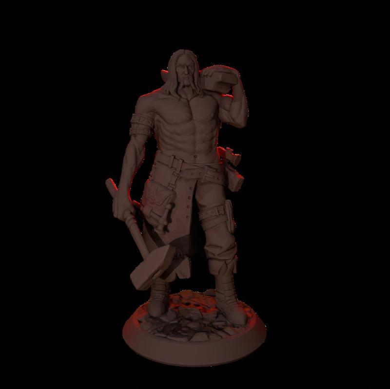 Giant Human Blacksmith - PRE SUPPORTED
