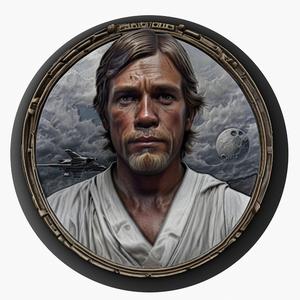 Luke Skywalker (Star Wars) medallion pendant