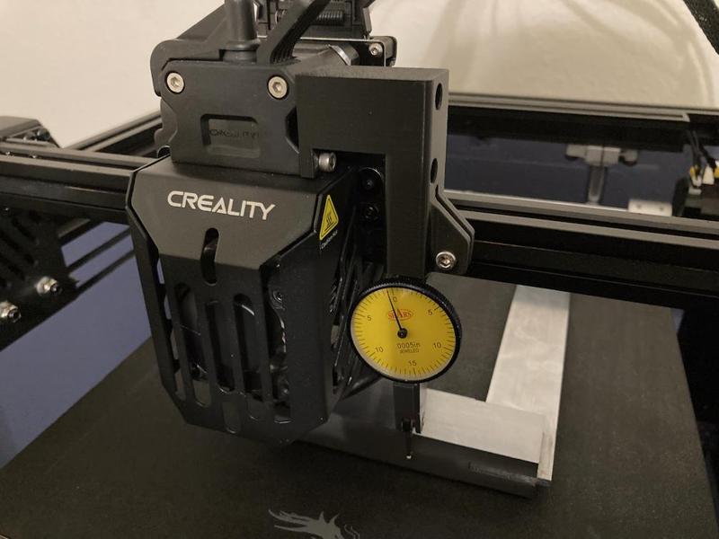 Ender-5 S1 - Test dial indicator mount