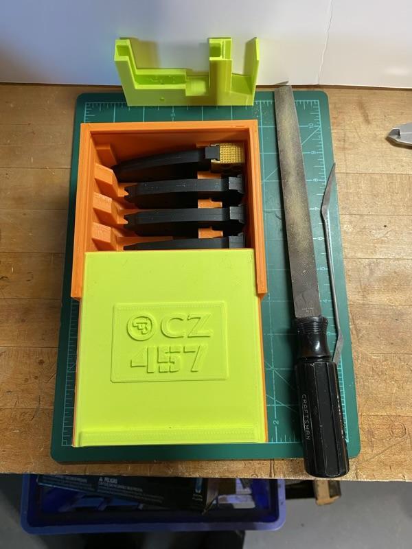 CZ 457 455 452 512 Magazine Box for Extended Mags (12 round) With Sliding Lid