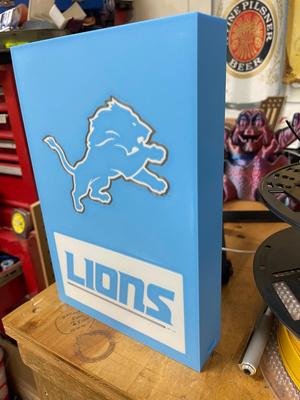 Detroit Lions light box