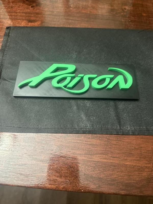 Poison 80's Band Sign