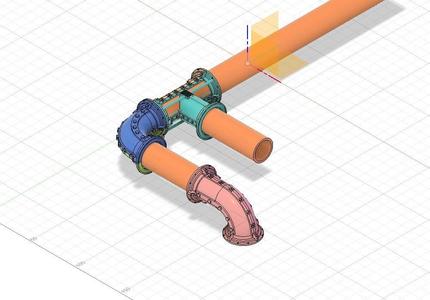 Zone Industralis PVC pipe decorations - Set 2