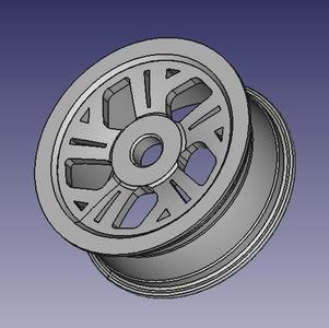 WHEEL RIM FUTURISTIC 3D VEHICLE CONCEPT