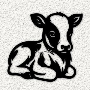 baby cow calf wall art home decor