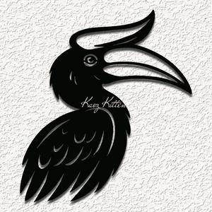 hornbill tropical bird WALL ART HOME DECOR