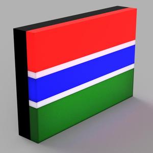 World Flags - Gambia LED Lamp