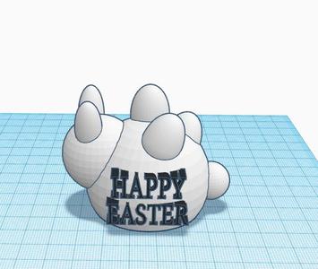 Minimal Easter Bunny Happy Easter