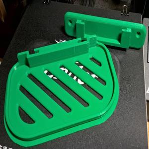 Wall-mounted soap dish