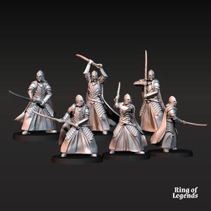 6x Bloody Elf Swordsman - Crest included | Bloody Elves | Fantasy | Ring of legends