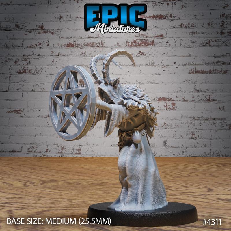 Demonic Cultist Magic ‧ DnD Miniature ‧ Tabletop Miniatures ‧ Gaming Monster ‧ 3D Model ‧ RPG ‧ DnDminis ‧ STL FILE