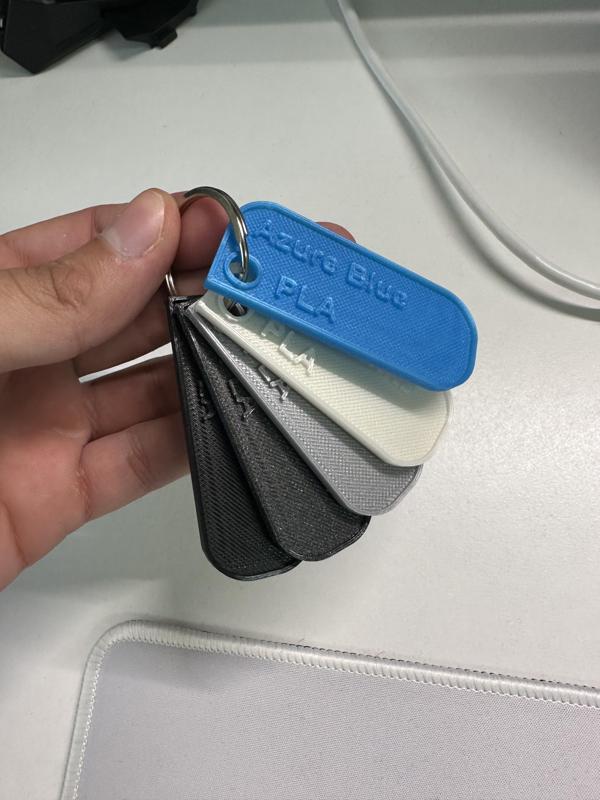 Filament sample TAG - Editable