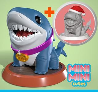 Jeff the Land Shark - Marvel Rivals wearing a Christmas hat