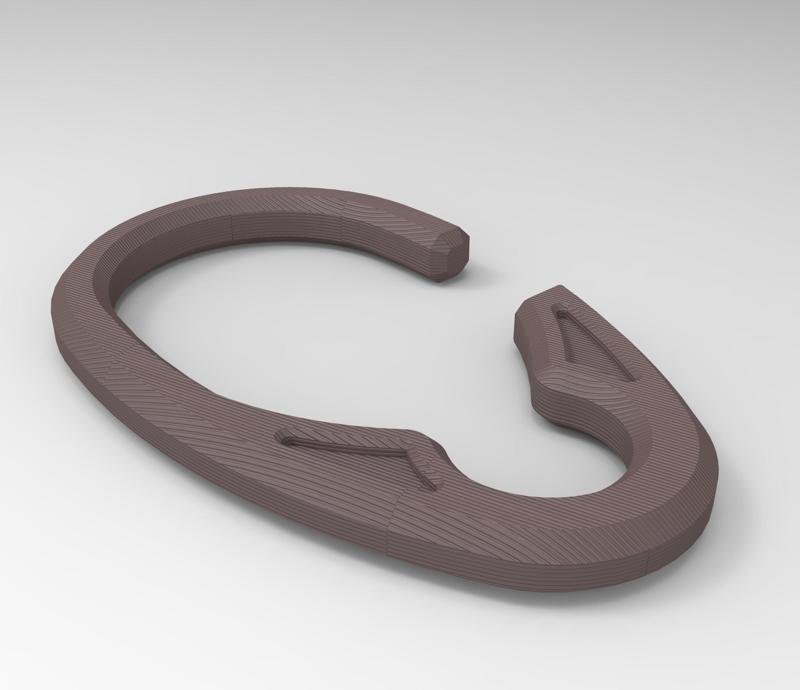 Shower Curtain Ring for 1 inch curtain rod.
