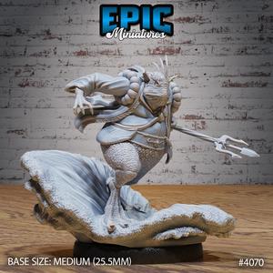 Marid Classic Chasing ‧ DnD Miniature ‧ Tabletop Miniatures ‧ Gaming Monster ‧ 3D Model ‧ RPG ‧ DnDminis ‧ STL FILE