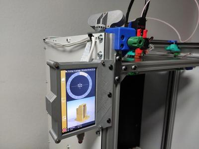 Raspberry Pi 5" Touch Screen Aluminium Profile Side Mount