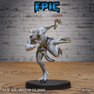 Oriental Half-Dragon Attack ‧ DnD Miniature ‧ Tabletop Miniatures ‧ Gaming Monster ‧ 3D Model ‧ RPG ‧ DnDminis ‧ STL FILE