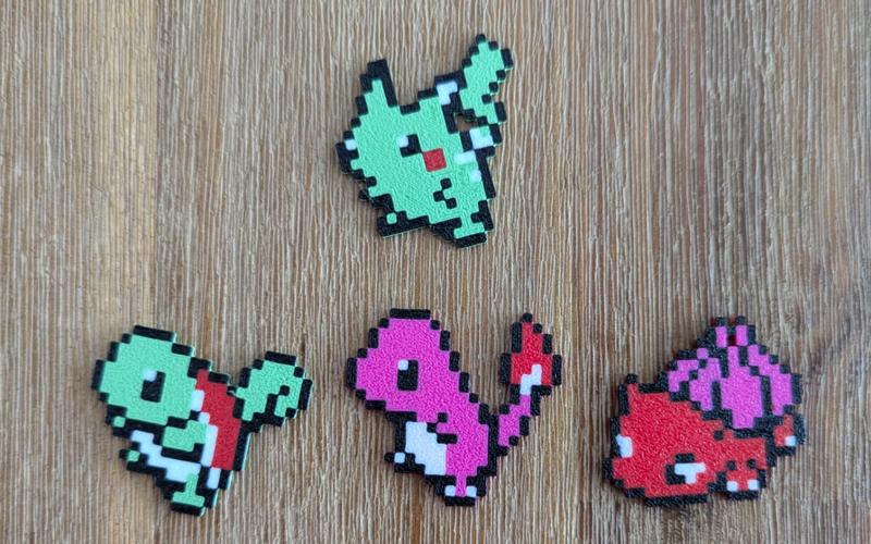 Gen 1 Pokemon Starters Pixelated