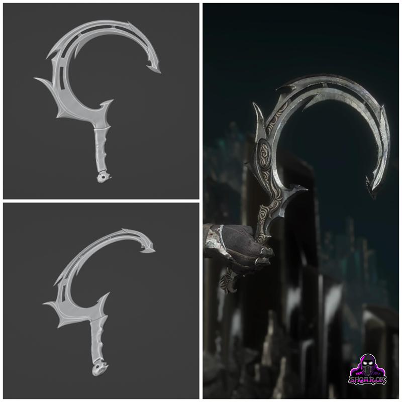 Noob Saibot sickle from Mortal Kombat 11 - Shadow Catcher