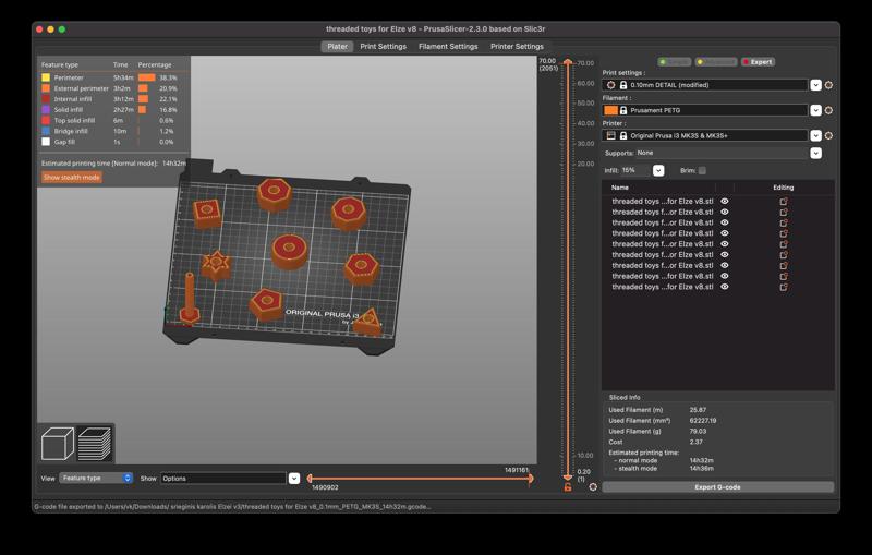 Large bolts with various shapes for kids to play
