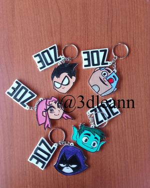 Young Titans keychains