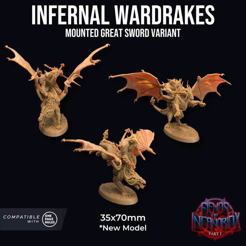 Infernal Wardrakes | PRESUPPORTED | Fiends of Incadriox