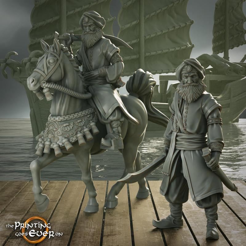 King Of Pirates On Foot and Mounted - Presupported