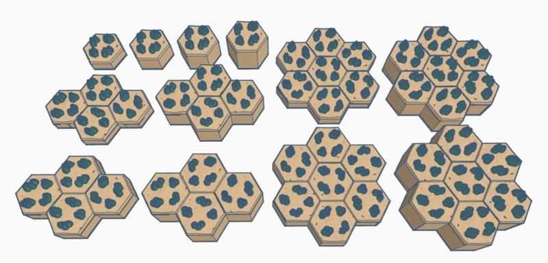 Light Woods Hill Hex Map Scale Set