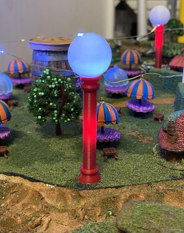 lamp post for diorama's