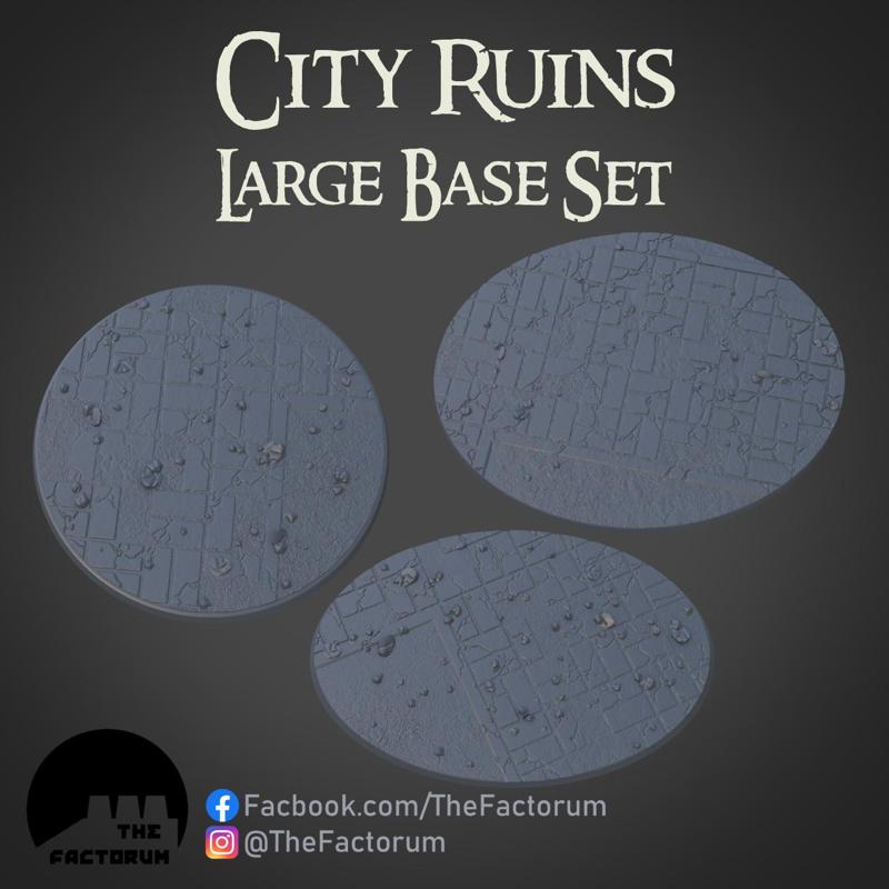 LARGE BASES CITY RUINS BASE SET (SUPPORTED)