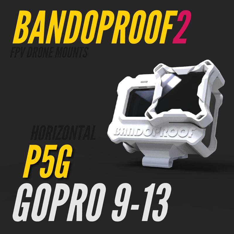 BANDOPROOF 2 // FIX MOUNT// HORIZONTAL Prototype PG5 // GOPRO9-13