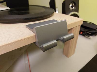 shelf mounted phone stand