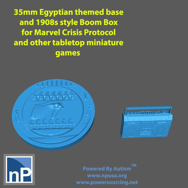 Marvel Crisis Protocol Base and Boom Box