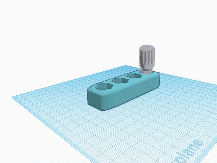 Bit/screw case for drilling