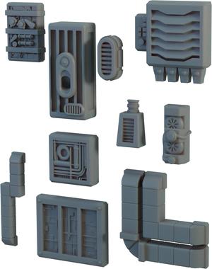 Ancient Starport Wall Greebles