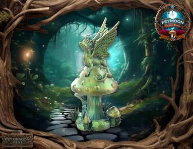 Fey Dragon Miniature - Pre-Supported