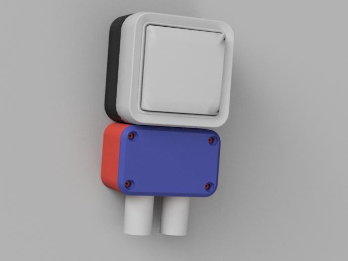 Legrand plexo 2 eltectrics tubes addon