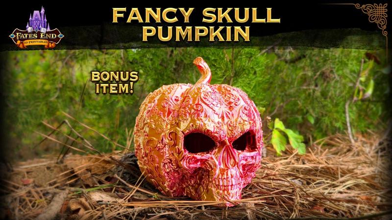 Fancy Skull Pumpkin - SUPPORT FREE!