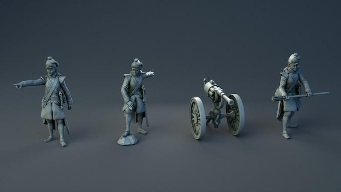 Elven Artillery and Crew, Myth, Magic and Muskets