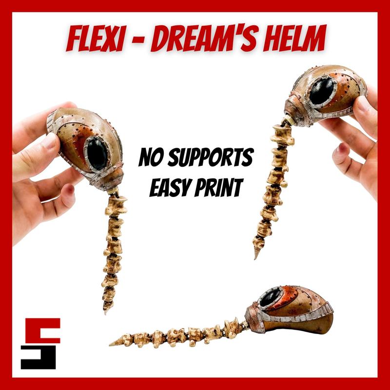 Flexi Sandman helmet ARTICULATED The Helmet of Dreams Dream's Helm