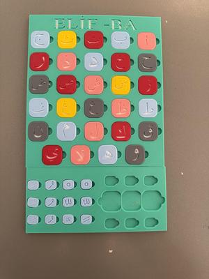 3D Printable Arabic Alphabet and Harakats (Elif-Ba for Quran Reading)