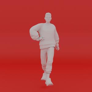 Character Pose Toy Man Miniature Figure 024