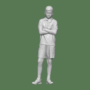 BOY STAND PEOPLE CHARACTER DIORAMA